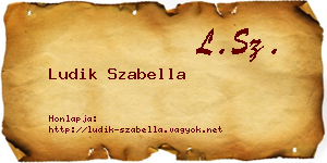 Ludik Szabella névjegykártya